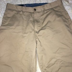 Volcom khaki shorts 32W